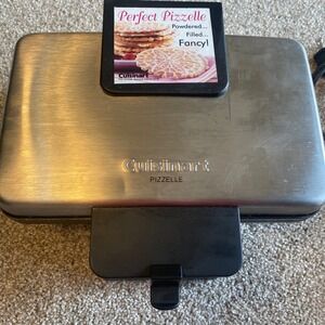 Cuisinart Pizzelle Press WM-PZ2 Brushed Stainless Steel 2-Slice Cookie Maker